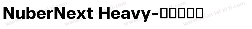 NuberNext Heavy字体转换
